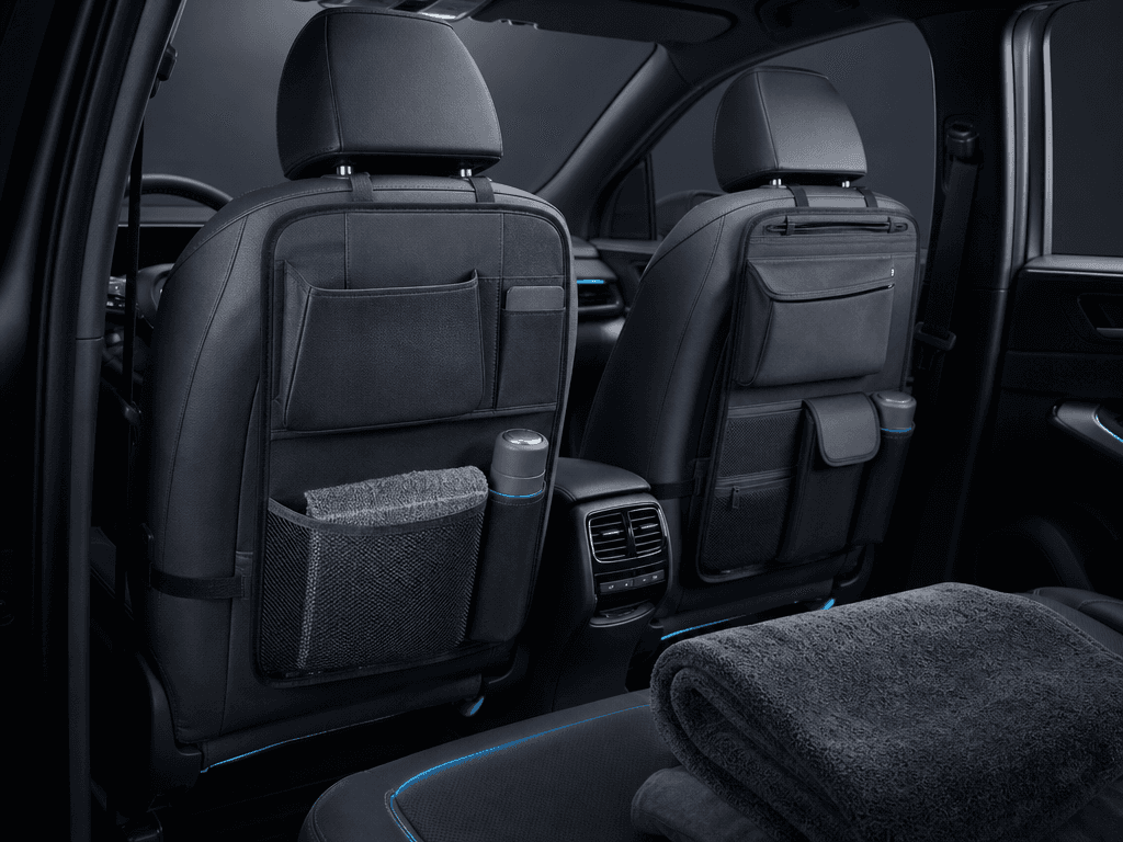 Backseat Command Kit universal cabin accessory kit arranged in a graphite studio